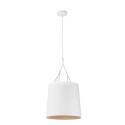 Lampe de plafond en acier E27 blanc mat DARBRES