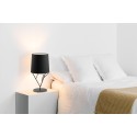 Lampe de table en acier E27 noir mat PEYRUN