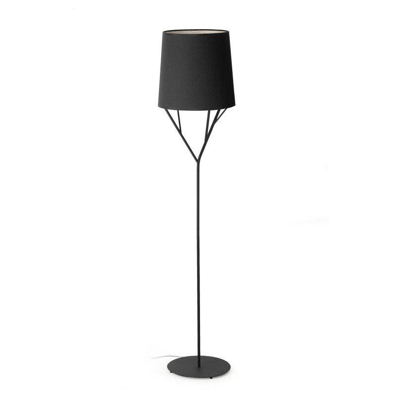 Lampe de sol en acier E27 noir mat LE LAC