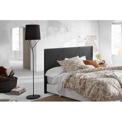 Lampe de sol en acier E27 noir mat LE LAC