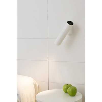 Lampe murale en acier GU10 blanc mat LAURIE