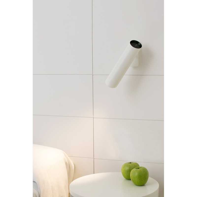 Lampe murale en acier GU10 blanc mat LAURIE