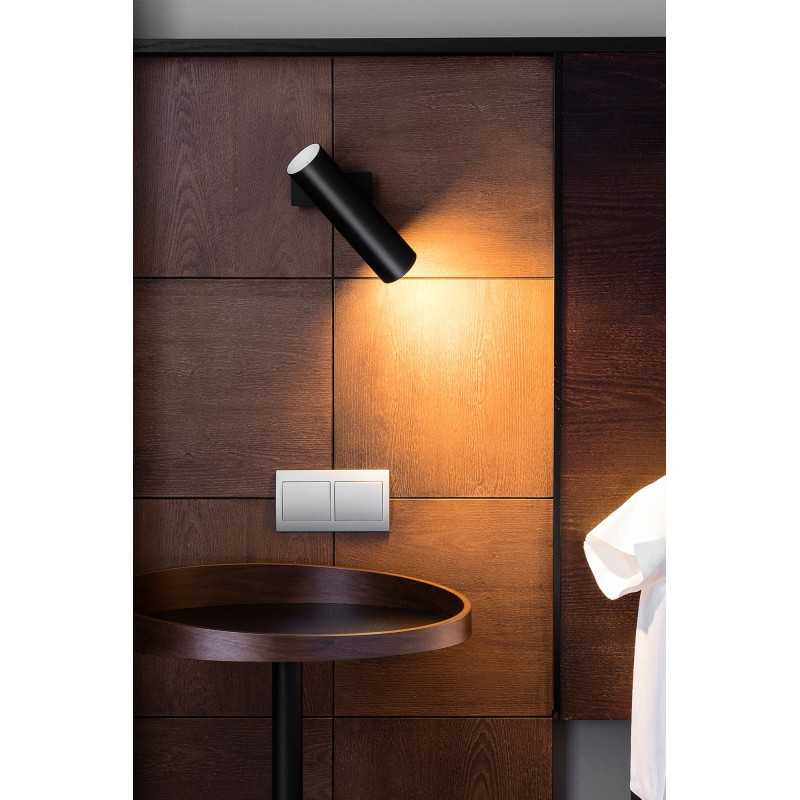 Lampe murale en acier GU10 noir mat CHERON