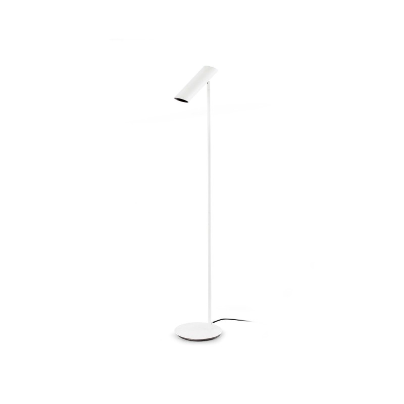 Lampe de sol en acier GU10 blanc mat CAUROY