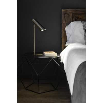 Lampe de table en acier GU10 bronze brossé BAILLE