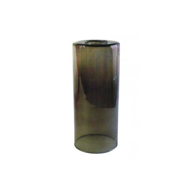 Bouteille en verre fumé pour lampes, 260 mm de hauteur