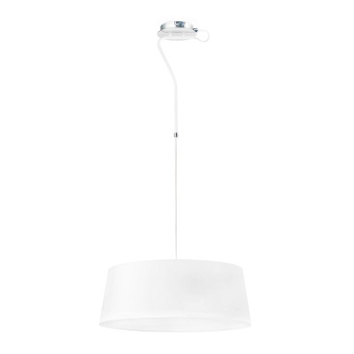 Lampe de plafond en acier E27 blanc mat LECOUT