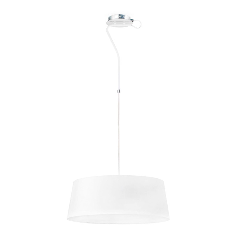 Lampe de plafond en acier E27 blanc mat LECOUT