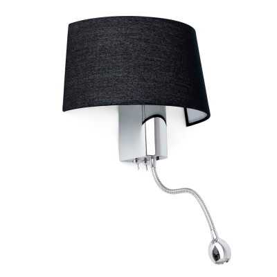 Lampe murale en acier E27 cromado brillo SEVRAN