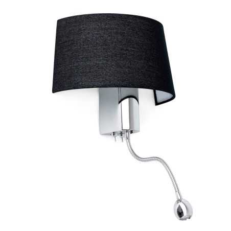 Lampe murale en acier E27 cromado brillo SEVRAN