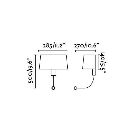 Lampe murale en acier E27 cromado brillo SEVRAN