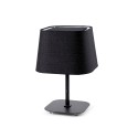 Lampe de table en acero E27 noir mate POINTEL
