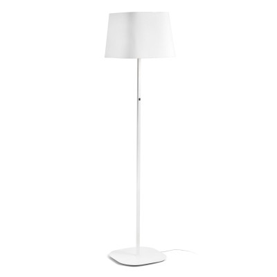 Lampe de sol en acero E27 blanc mate LE PIN