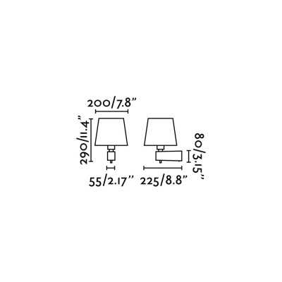 Lampe murale en acero E27 acier mat MARŒUIL