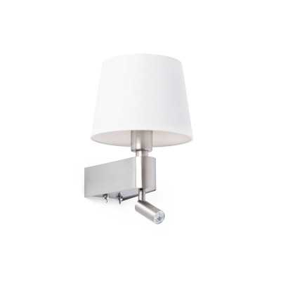 Lampe murale en acero E27 acier mat CENANS
