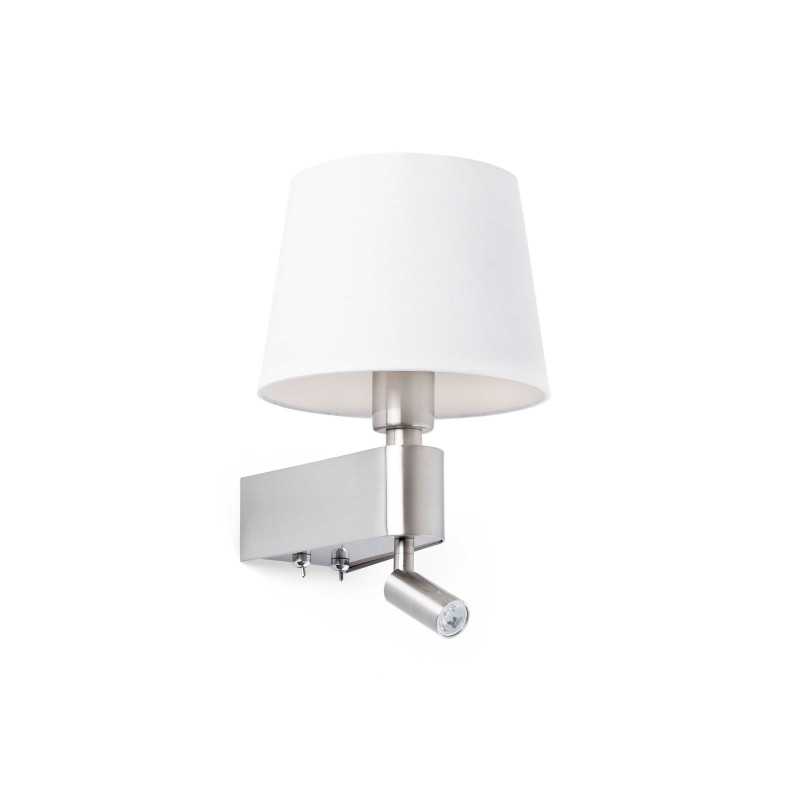 Lampe murale en acero E27 acier mat CENANS