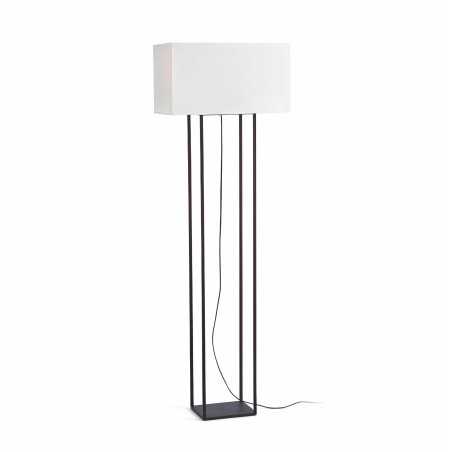 Lampe de sol en acier E27 marrón POULANC