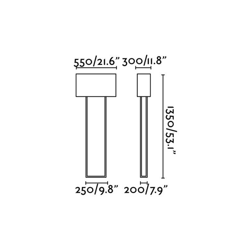 Lampe de sol en acier E27 marrón POULANC