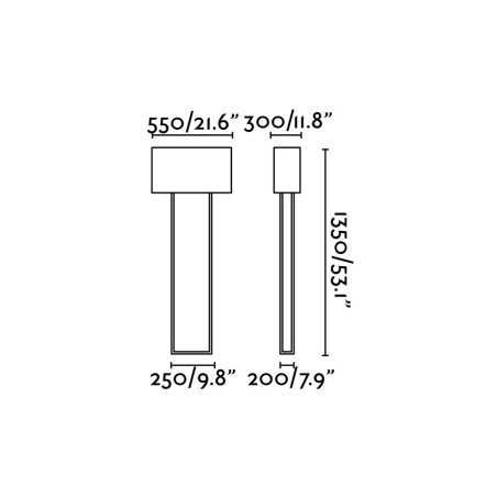 Lampe de sol en acier E27 marrón POULANC