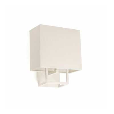 Lampe murale en acier E14 blanc mat SARNIAT