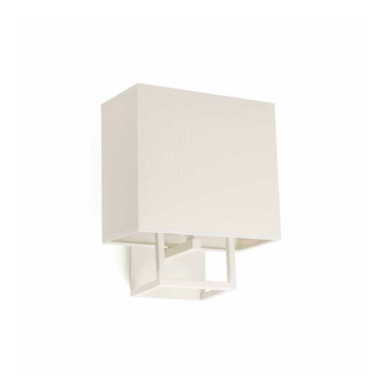 Lampe murale en acier E14 blanc mat SARNIAT