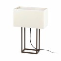 Lampe de table en acero E27 marrón JUIGNAC