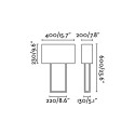 Lampe de table en acero E27 marrón JUIGNAC
