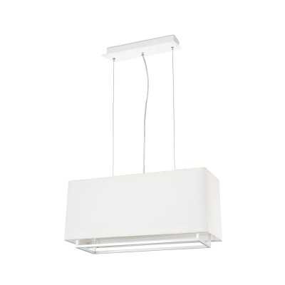 Lampe de plafond en acier E27 blanc mat BOUHANS