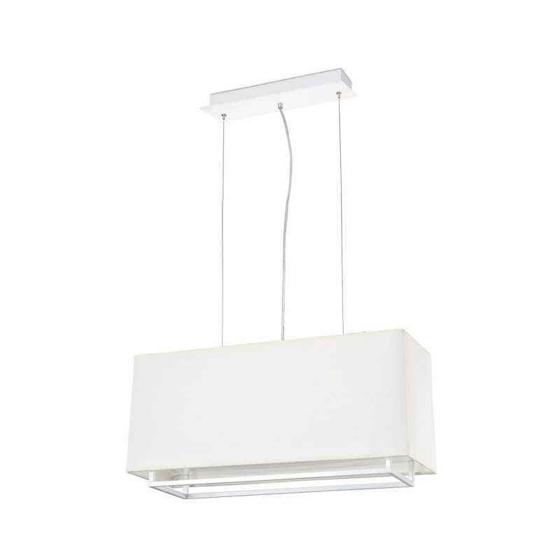 Lampe de plafond en acier E27 blanc mat BOUHANS