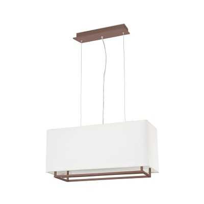 Lampe de plafond en acero E27 marrón LE FAUX