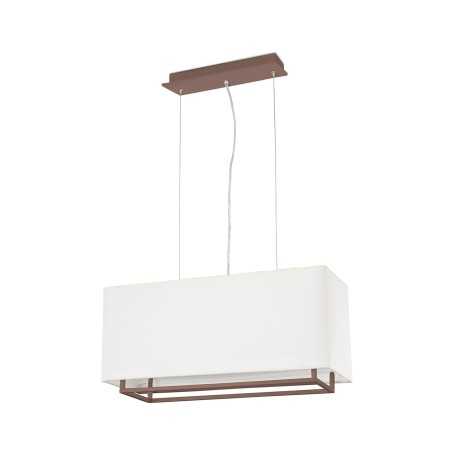 Lampe de plafond en acero E27 marrón LE FAUX