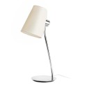 Lampe de table en acero E27 blanc mate PREURES