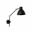 Lampe murale en acier E14 noir mat TORSIAC