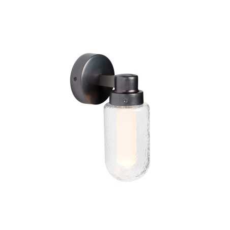 Lampe murale en acier LED intégré gris COTE