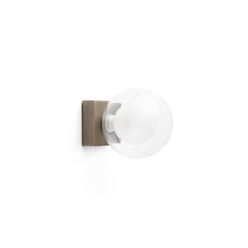 Lampe murale en acier G9 bronze brossé COUDRAI
