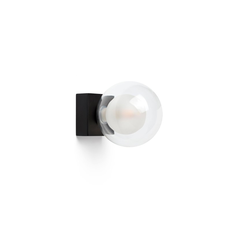 Lampe murale en acier G9 noir LATTES