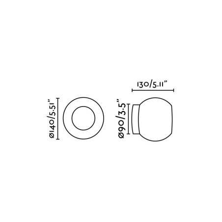 Lampe murale en acier LED intégré doré mat MEROUX