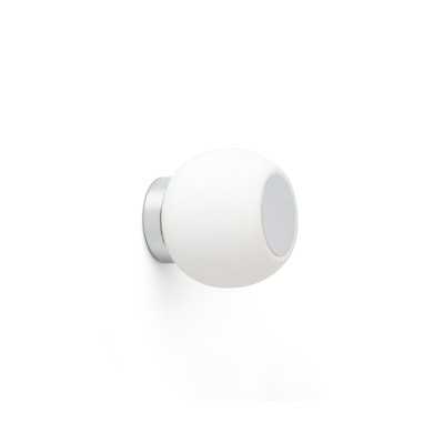 Lampe murale en acier LED intégré chromé brillant ANNOIX