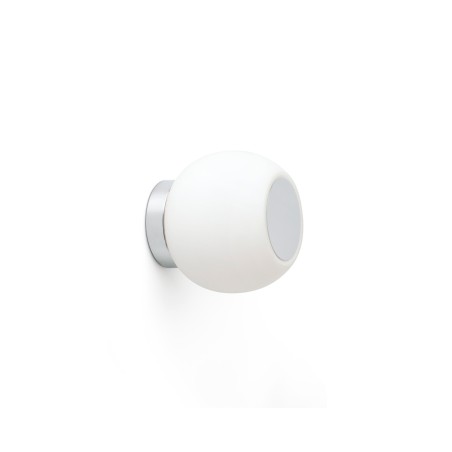 Lampe murale en acier LED intégré chromé brillant ANNOIX