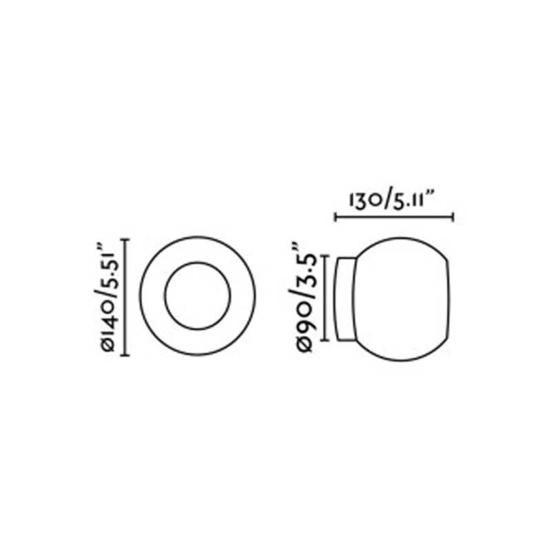 Lampe murale en acier LED intégré noir mat FELOUZE