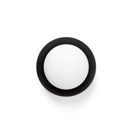 Lampe murale en acier LED intégré noir DAMERY