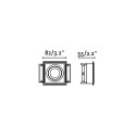 Lampe plafond en acier GU10 blanc mat TIERGUE
