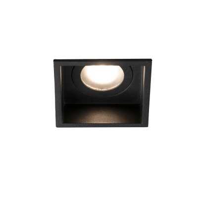 Lampe plafond en acier GU10 noir mat POUZAC