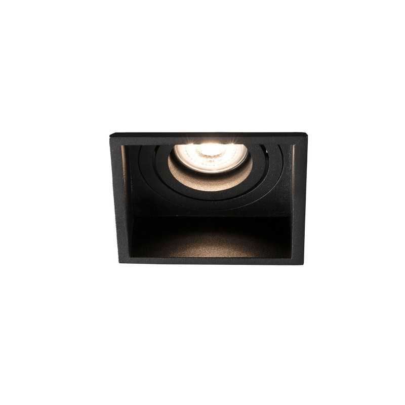 Lampe plafond en acier GU10 noir mat LABRIHE