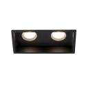 Lampe plafond en acier GU10 noir mat ALZEAU