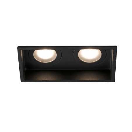 Lampe plafond en acier GU10 noir mat ALZEAU