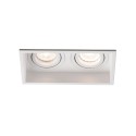 Lampe plafond en acier GU10 blanc mat QUERIEN