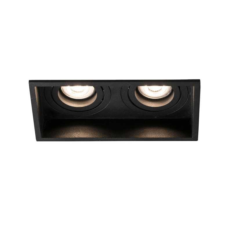 Lampe plafond en acier GU10 noir mat ETREVAL