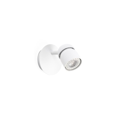 Lampe murale en plastique GU10 blanc mat NOSTANG