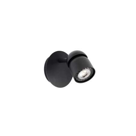 Lampe murale en plastique GU10 noir mat RUEYRES